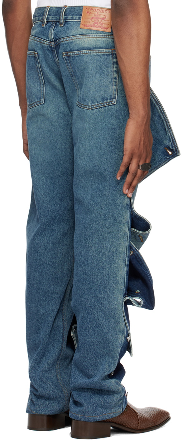 Y/Project Blue Snap Off Jeans Y/Project