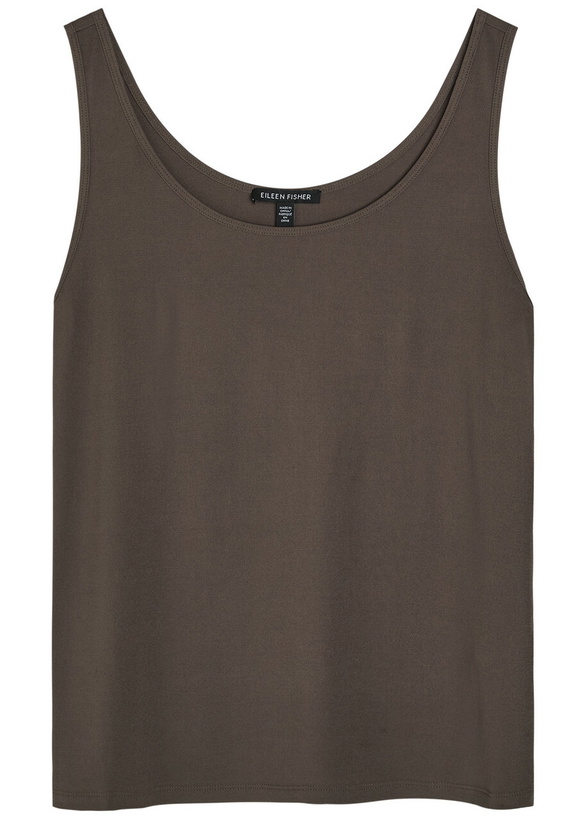 Photo: Eileen Fisher Silk Tank Brown