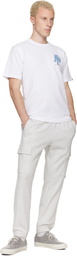 AAPE by A Bathing Ape Gray 'AAPENOW' Moonface Cargo Sweatpants