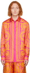 Versace Pink & Orange Barocco Shirt
