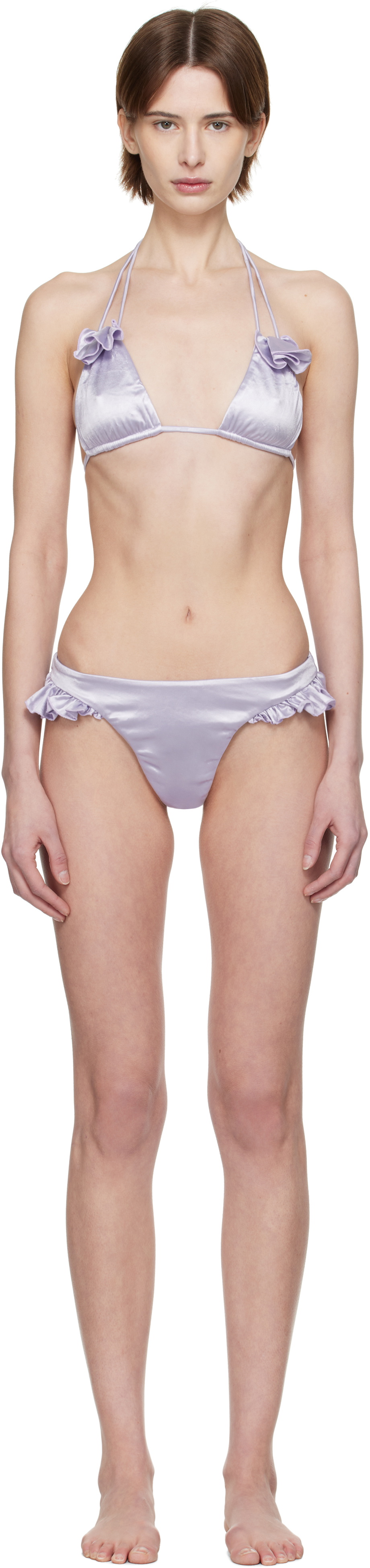 Isa Boulder Purple Papillon & Shy Thong Bikini