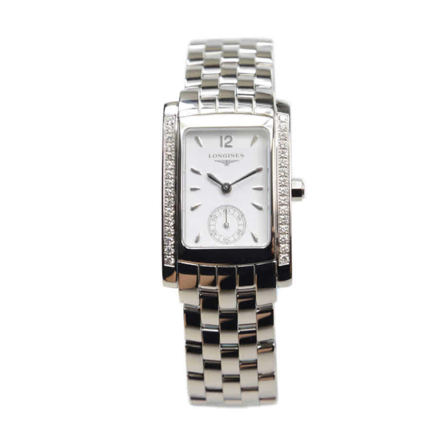 Longines DolceVita Quartz Diamond White Dial Ladies Watch L5.502.0.16.6