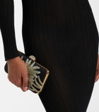 Valentino Ribbed-knit midi dress