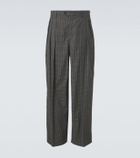 Calvin Klein Collection Baxter checked pleated cotton straight pants