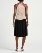 Manila Grace Womens Midi dress in Beige