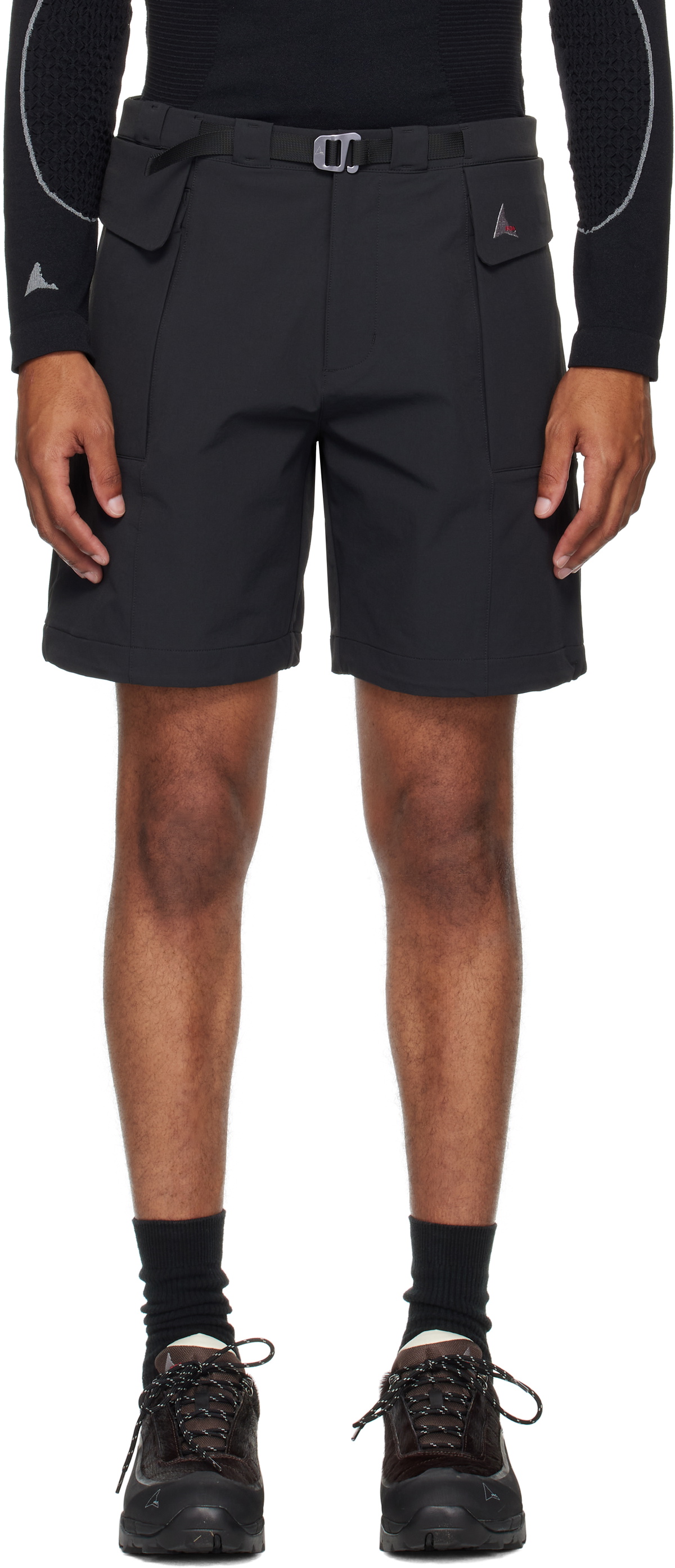 ROA Black Duty Shorts