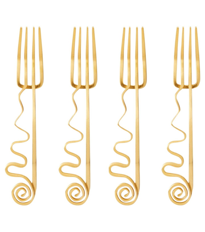 Photo: L'Objet Spirale set of 4 cocktail forks