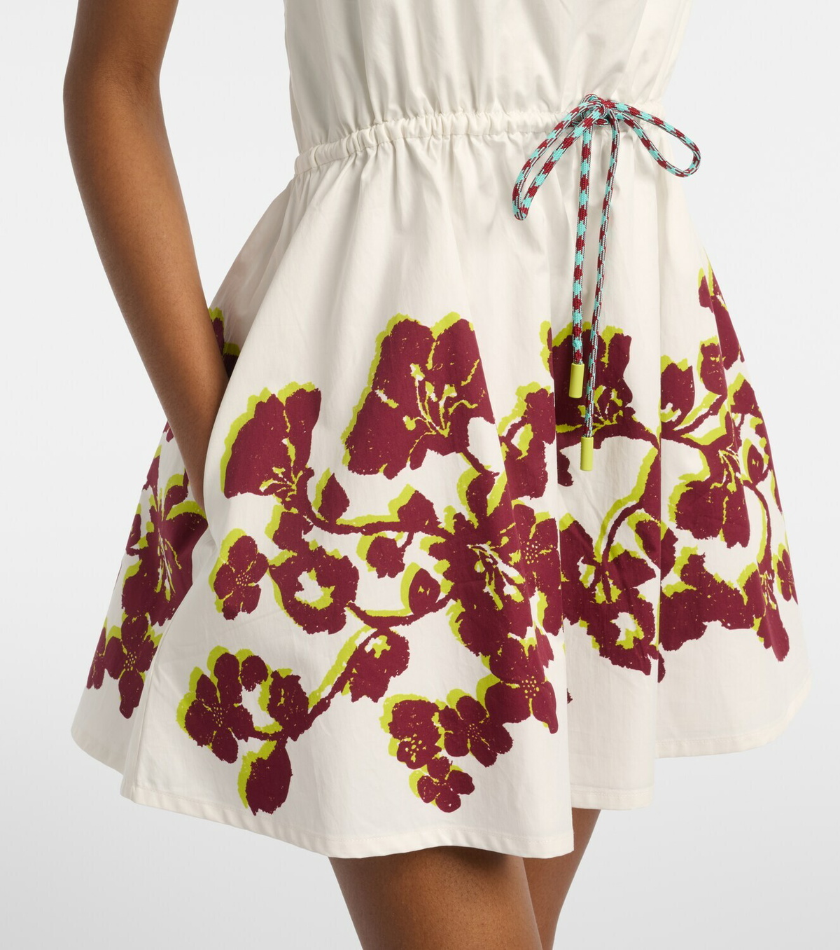 Alémais Haze floral cotton minidress