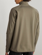 Satisfy - GhostFleece Polartec® Power Grid™ Half-Zip Running Top - Brown