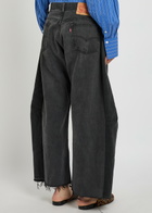 B Sides Vintage Lasso Relaxed Barrel-leg Jeans Black