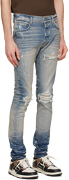 AMIRI Blue MX1 Bandana Jeans