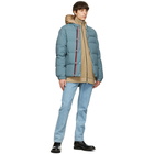 Moncler Genius Tan Down Long Cardigan Hoodie