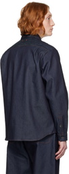 SOPHNET. Indigo Moisture-Wicking Denim Shirt