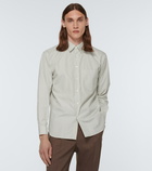 Auralee Finx striped shirt