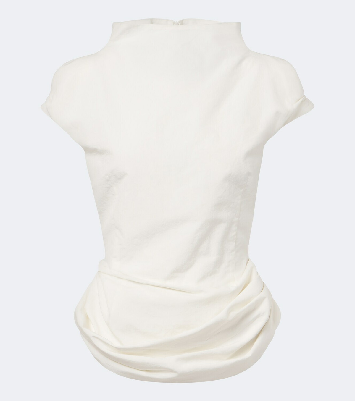 Magda Butrym Draped cotton and silk top