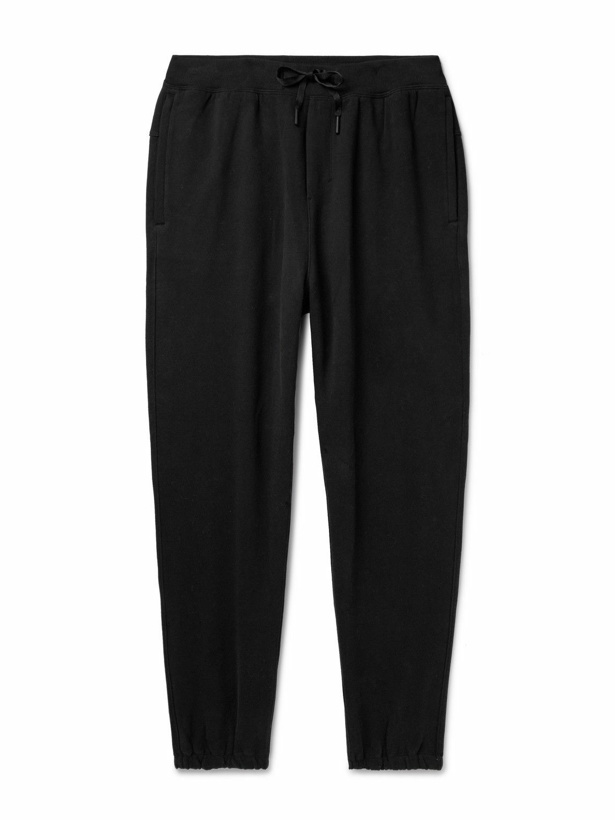 Photo: Lululemon - Steady State Tapered Cotton-Blend Jersey Sweatpants - Black