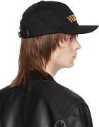 Versace Black Embroidered Logo Cap