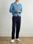 Paul Smith - Waffle-Knit Cotton and Linen-Blend Cardigan - Blue