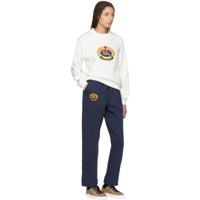 Burberry Off White Crest Sweatshirt Burberry