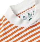 Barbour White Label - Inver Striped Cotton-Jersey T-Shirt - Orange