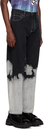 MSGM Black Bleached Jeans