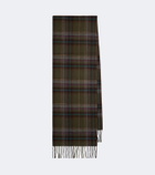 Polo Ralph Lauren Checked fringed wool scarf