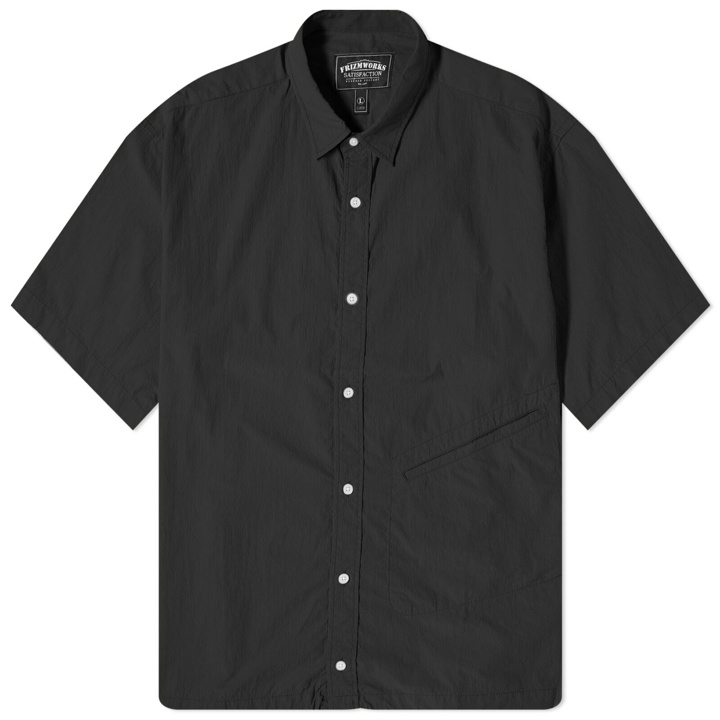 Photo: FrizmWORKS Men's Nyco String Short Sleeve Shirt in Black