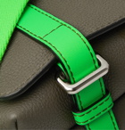 Loewe - Paula's Ibiza Full-Grain Leather Messenger Bag - Green