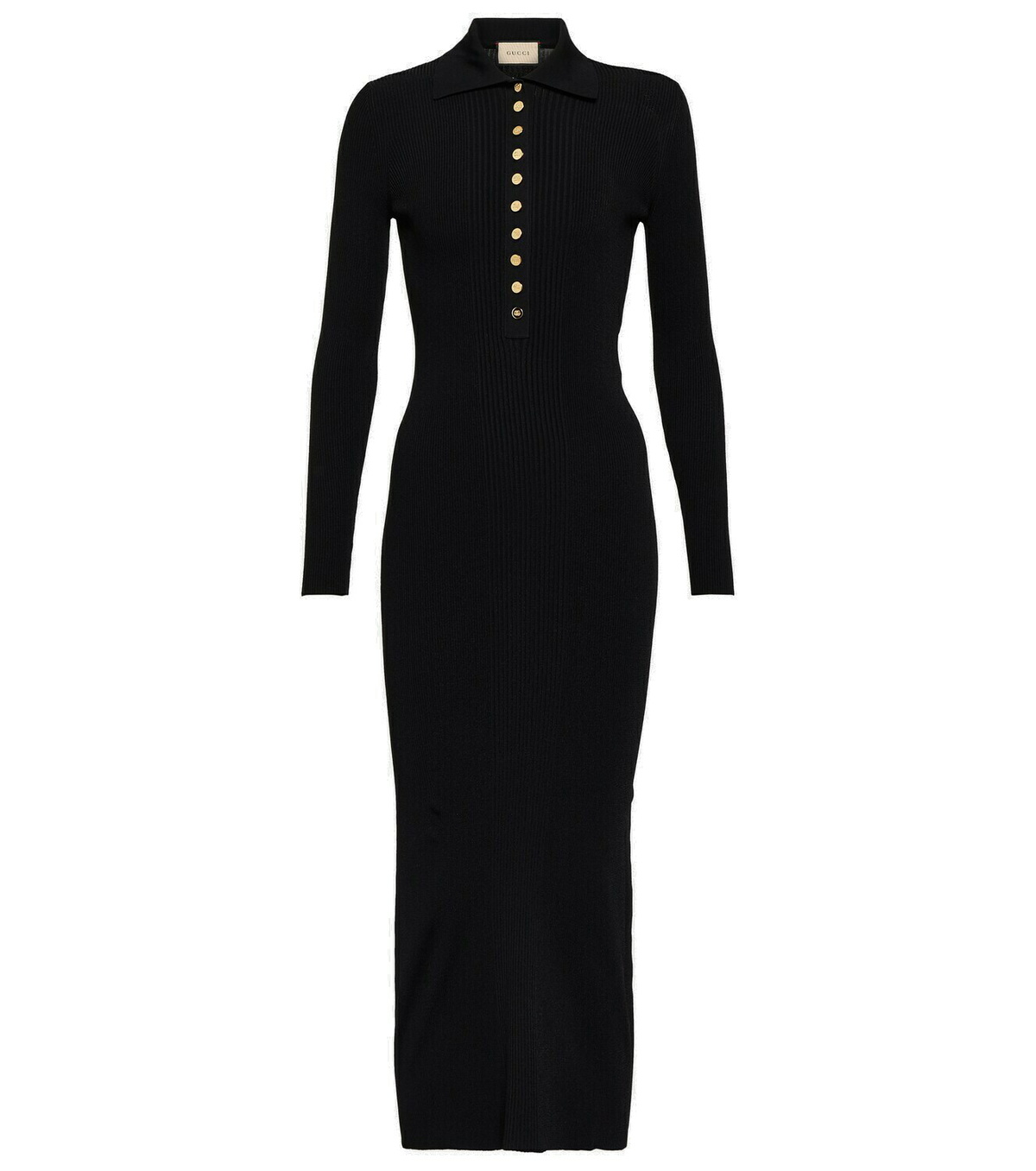 Gucci Ribbed-knit midi dress Gucci