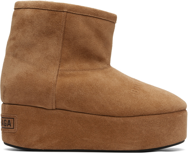 Photo: Balenciaga Tan Alaska Platform Boots