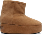 Balenciaga Tan Alaska Platform Boots