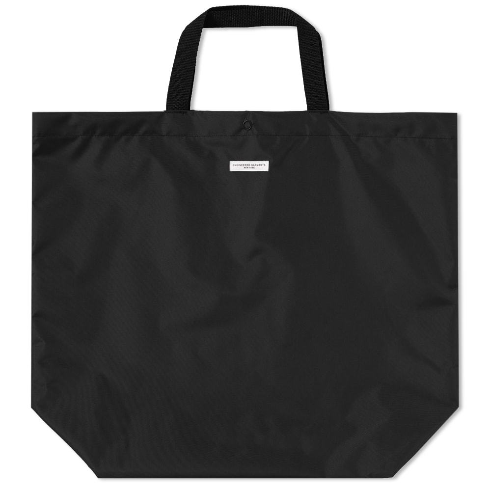 バッグ ENGINEERED GARMENTS Carry All Tote Black Engineered Garments Duracloth Carry All Tote, Black – Glasswing