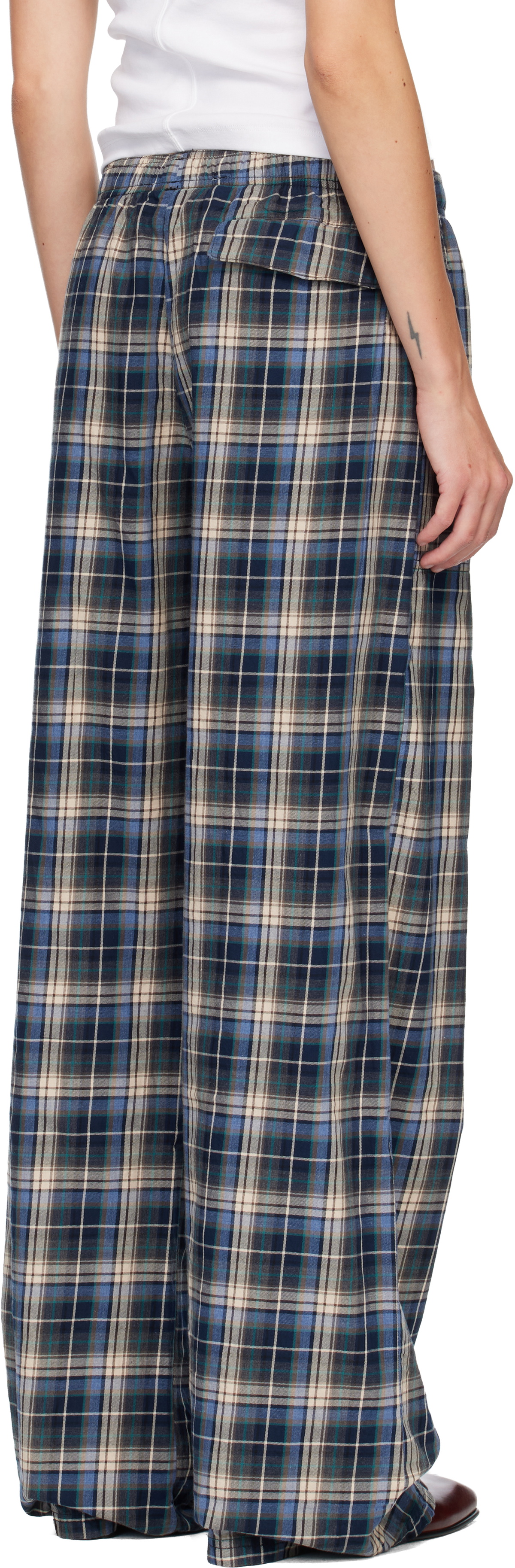 ERL Navy Plaid Lounge Pants