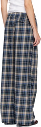 ERL Navy Plaid Lounge Pants