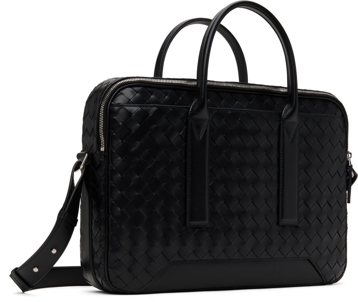 Bottega Veneta Black Getaway Briefcase