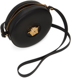 Versace Black 'La Medusa' Round Camera Bag