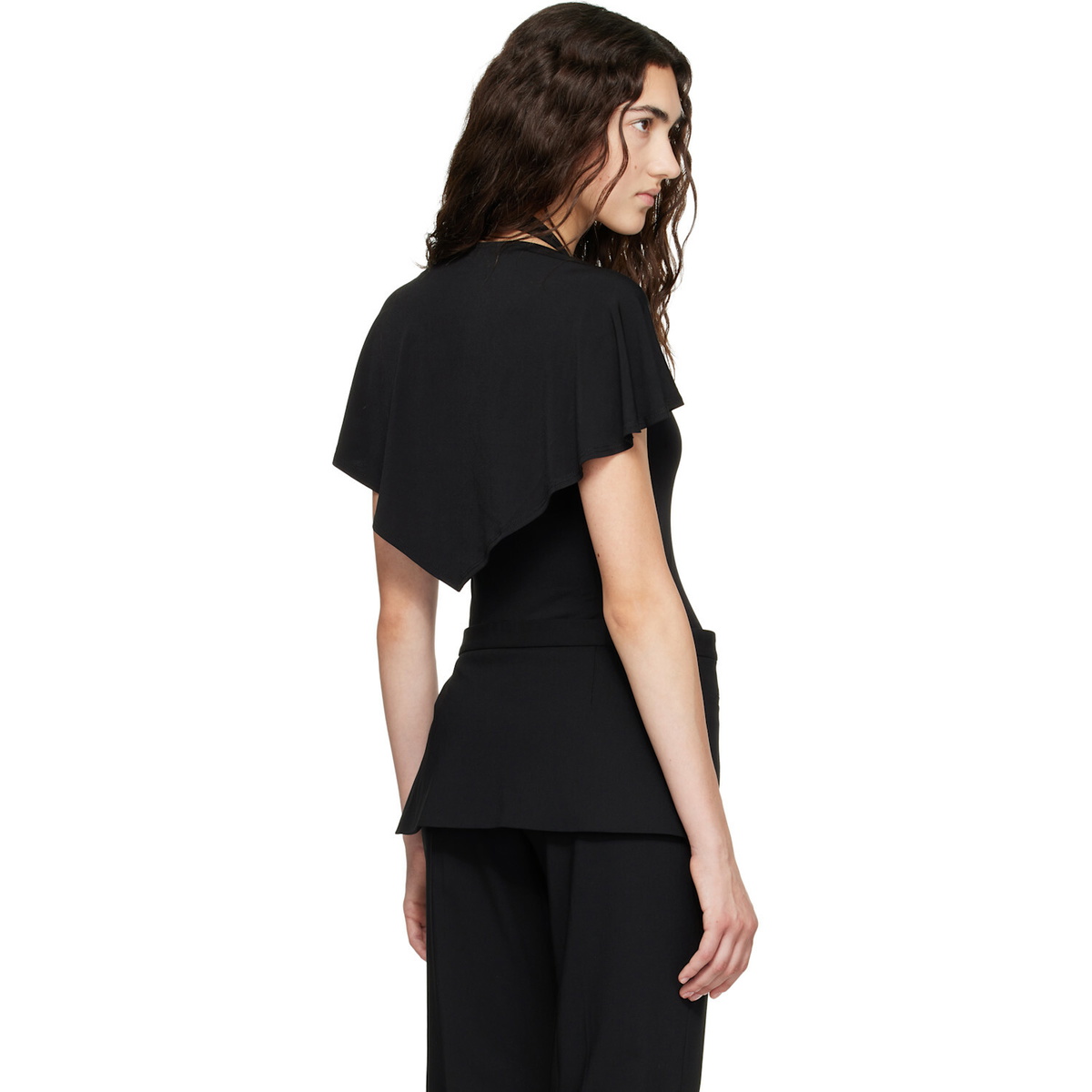 Sandy Liang Black Bellini Top