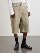 Acne Studios - Judda U Lux Straight-Leg Printed Denim Shorts - Neutrals