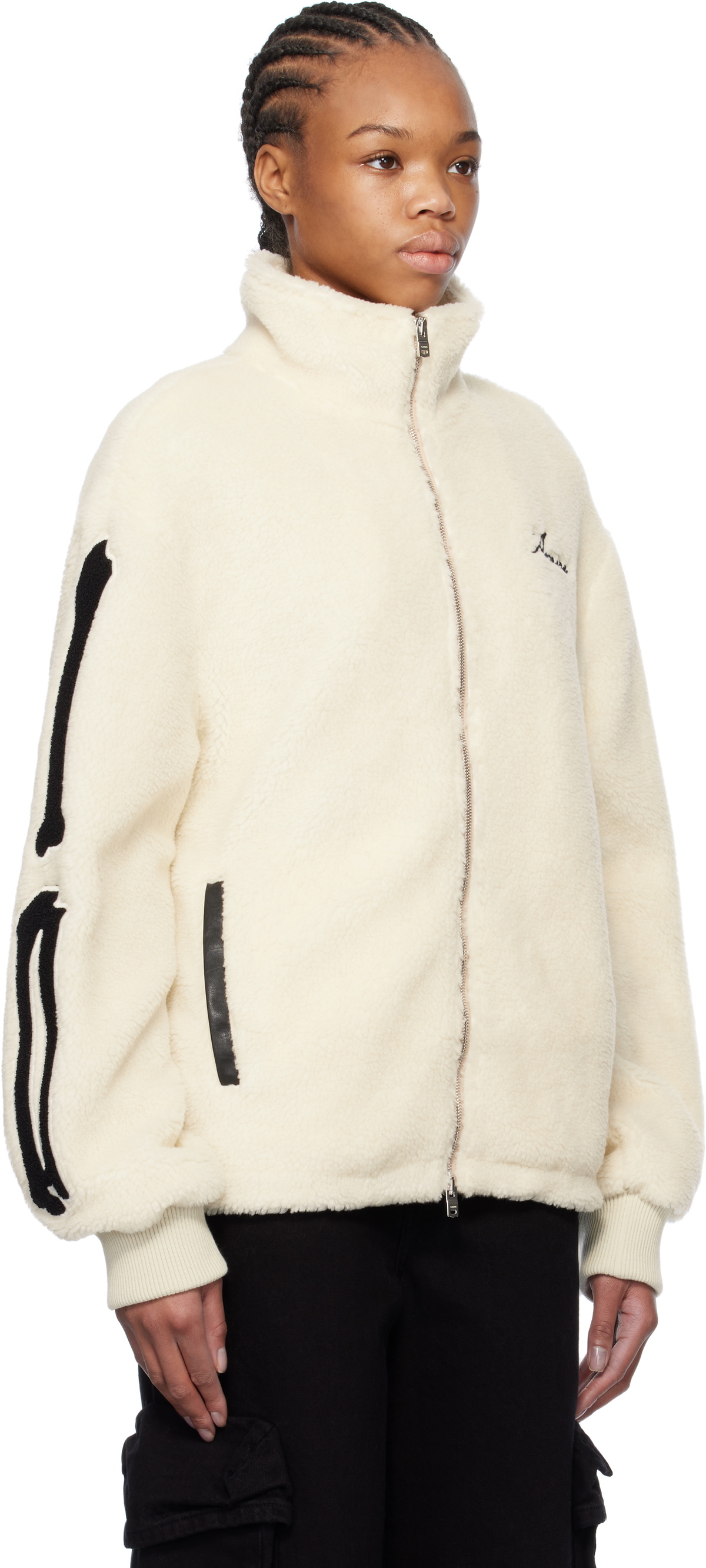 AMIRI Off-White Bones Fleece Jacket Amiri