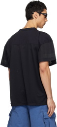 ERL Black Mesh Football T-shirt