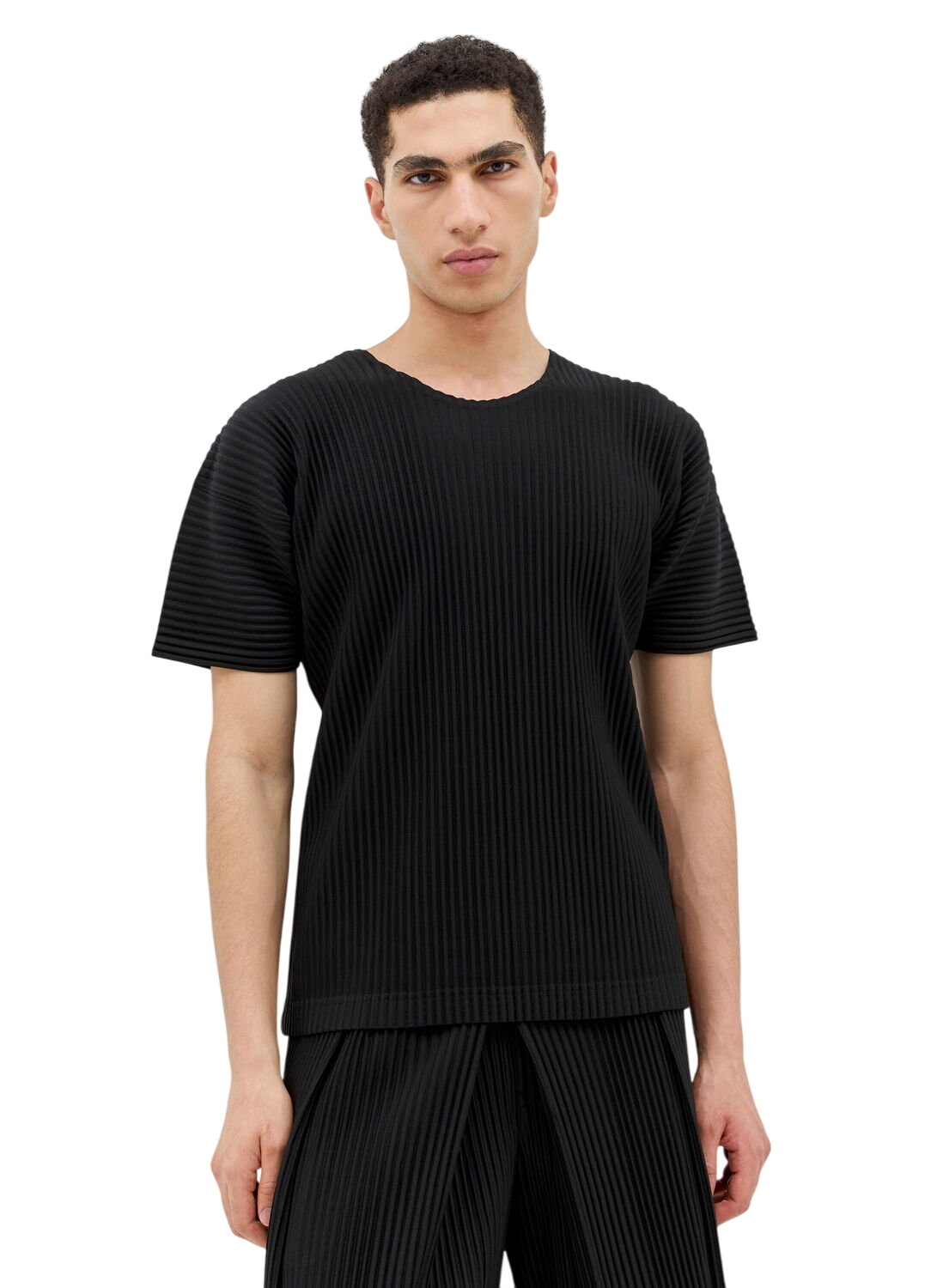 HOMME PLISSÉ ISSEY MIYAKE Gray Leno Stripe Shirt Homme Plisse