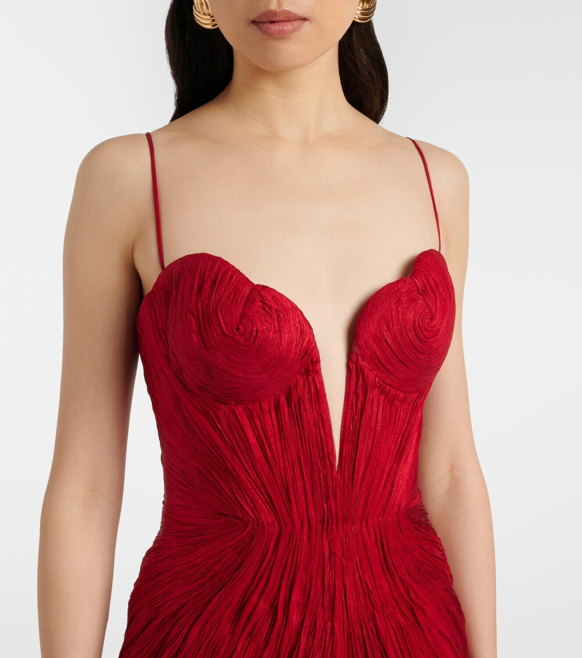 Maria Lucia Hohan Cecilia draped silk gown