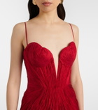 Maria Lucia Hohan Cecilia draped silk gown