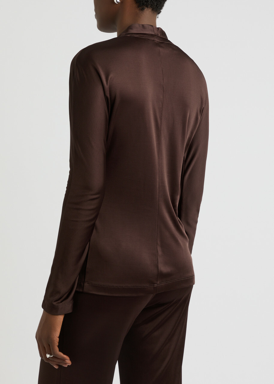 Helmut Lang Infinity Jersey top Brown Helmut Lang