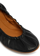 Atp Atelier Teano Leather Ballet Flats Black