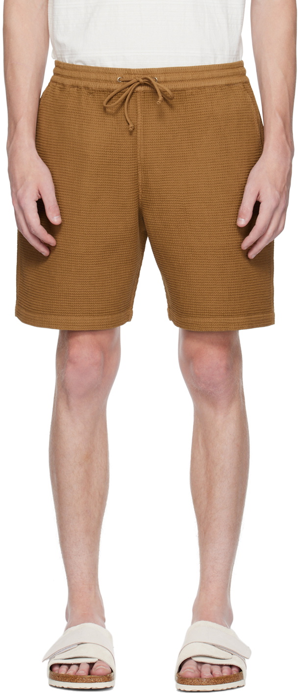 UNIVERSAL WORKS Straight-Leg Long-Length Logo-Embroidered Cotton-Twill  Shorts for Men