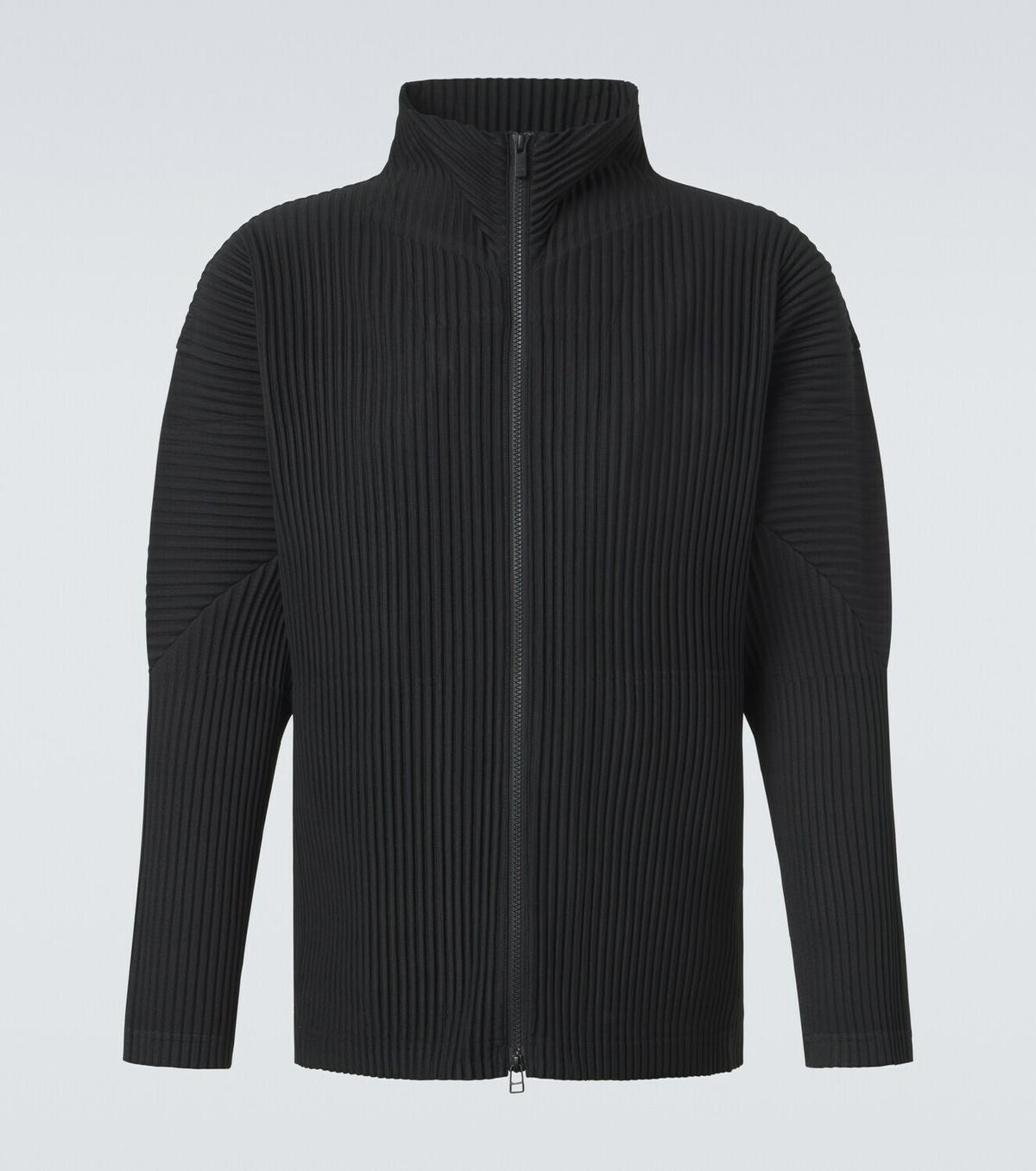 Homme Plissé Issey Miyake Basics pleated zip-up cardigan