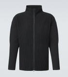 Homme Plissé Issey Miyake Basics pleated zip-up cardigan