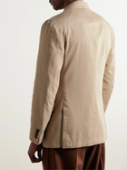 Dunhill - Cavendish Double-Breasted Cotton and Cashmere-Blend Twill Suit Jacket - Neutrals