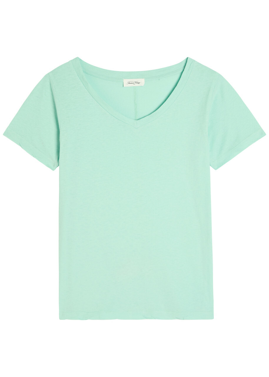 American Vintage Gamipy Cotton T-shirt Teal